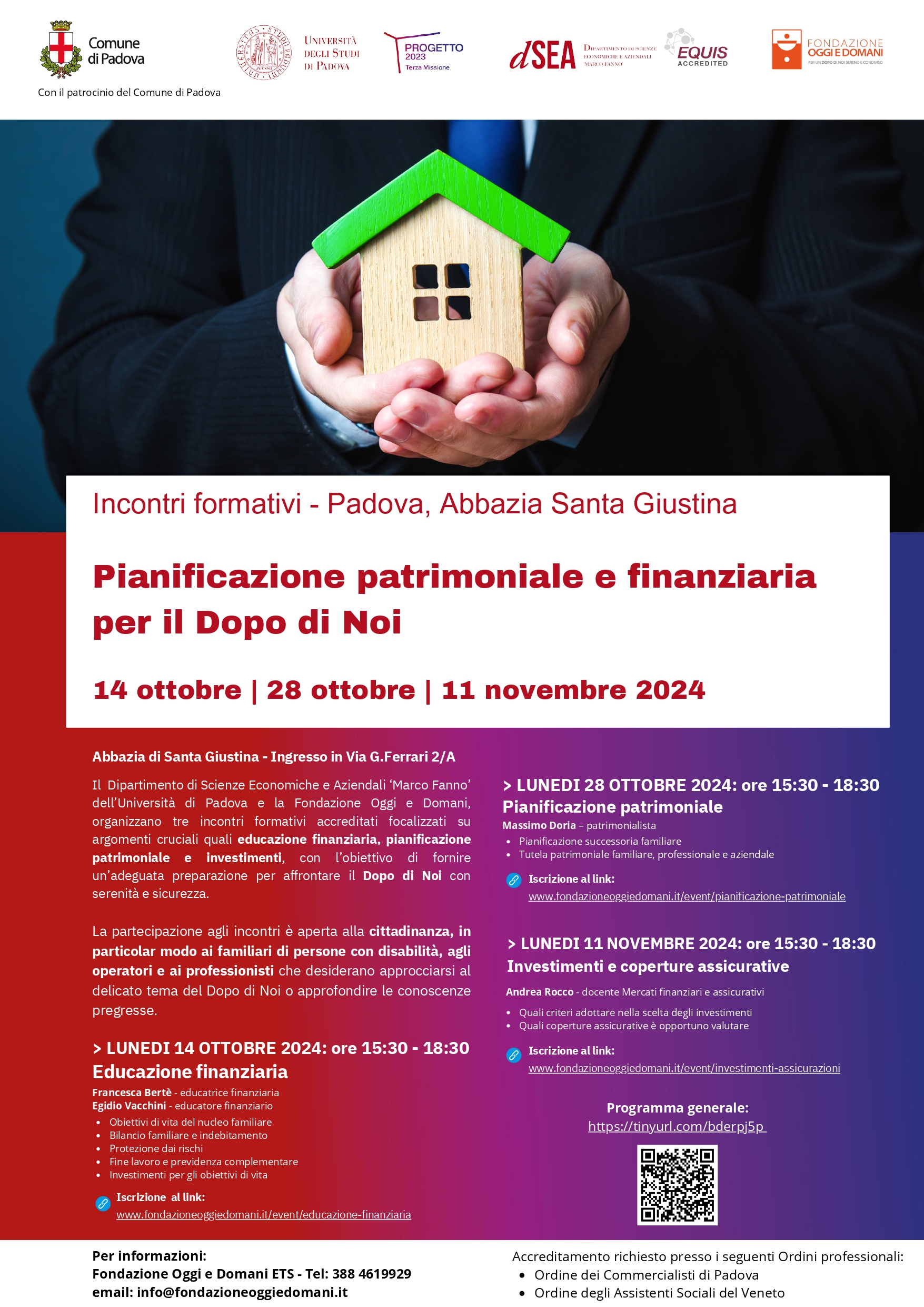 eQwa - Educazione finanziaria: quali scelte patrimoniali per garantire il Dopo di Noi? - Fondazione Oggi e Domani